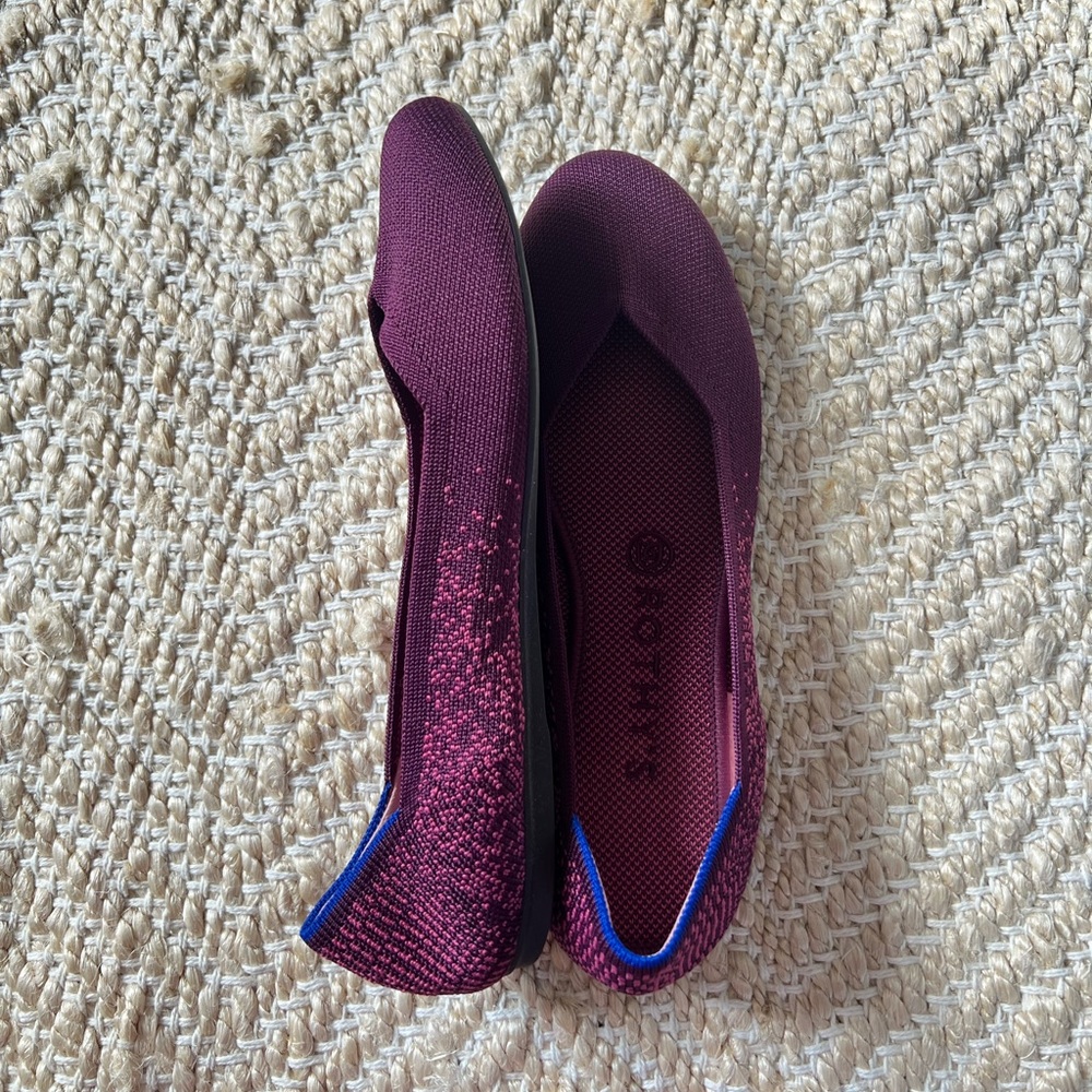 Rothy's Purple Fig Python Flats - Picture 3 of 8